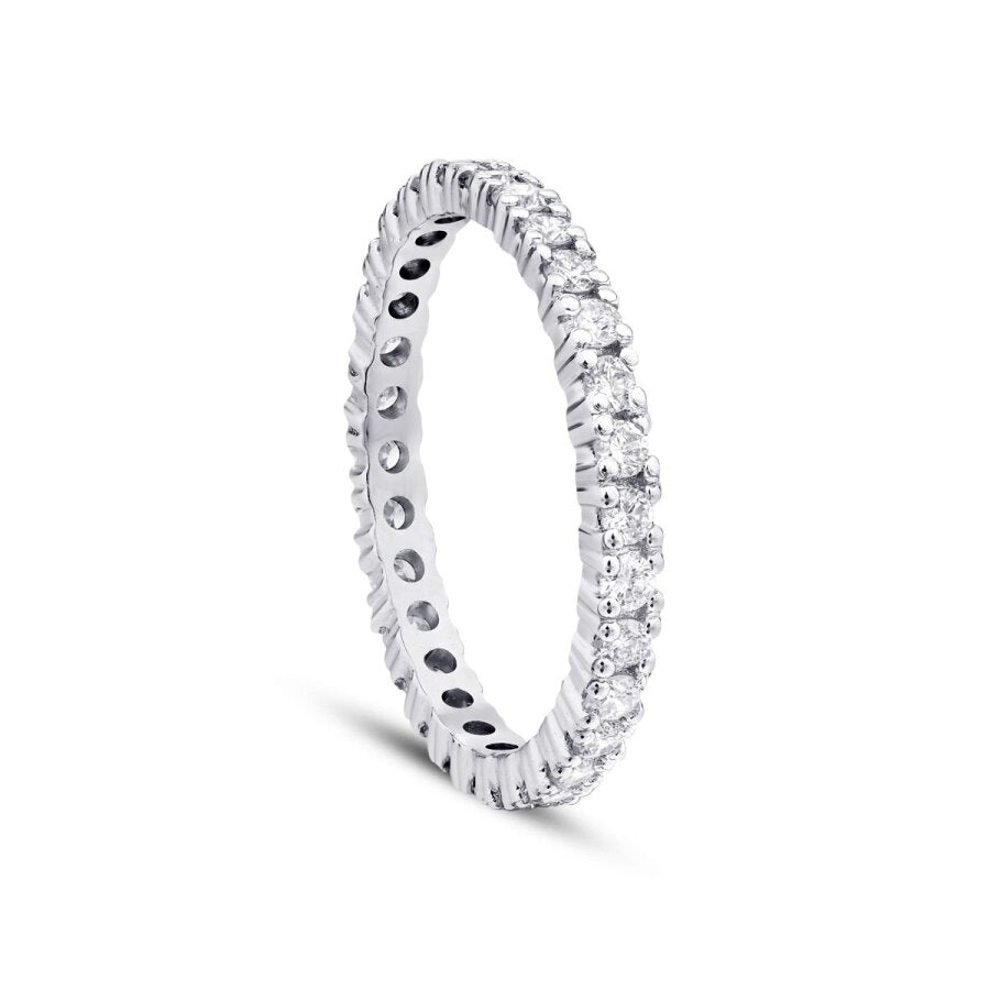 0,75 ct. Diamant Memoire-Ring