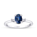 0,91 ct. Diamant Saphir Ring