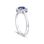 0,39 ct. Diamant Saphir Ring