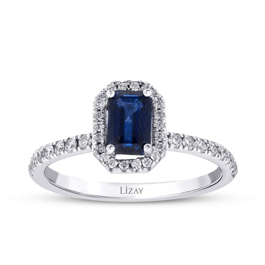 1,08 ct. Diamant Saphir Ring