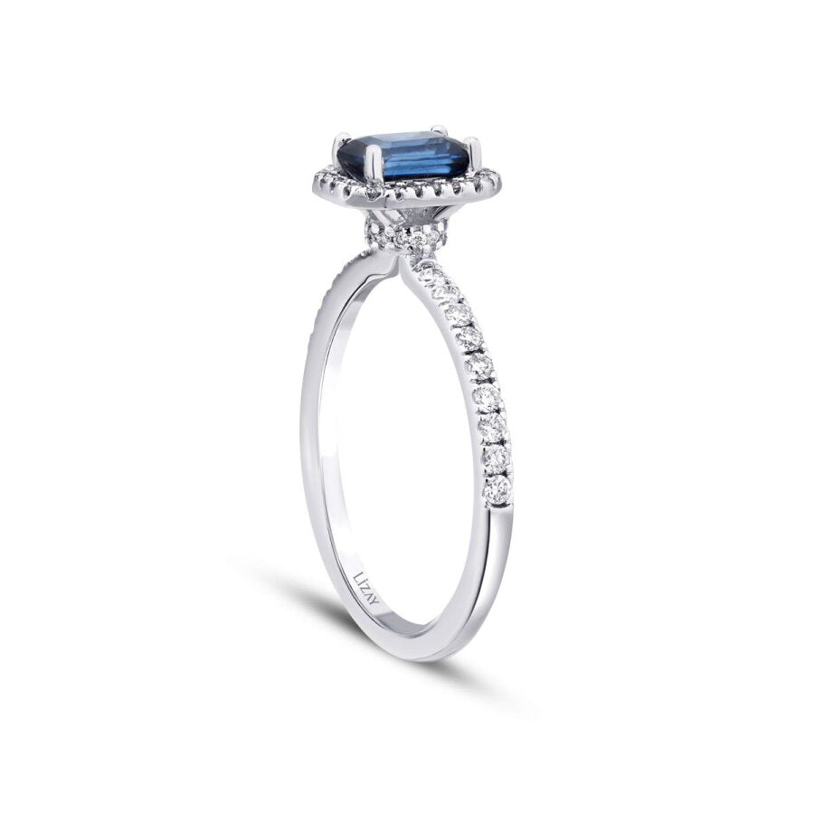 1,08 ct. Diamant Saphir Ring
