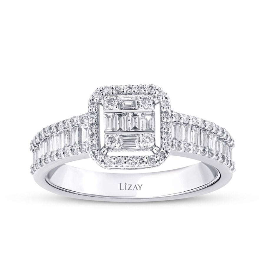 0.74 ct. Diamant Baguette Ring