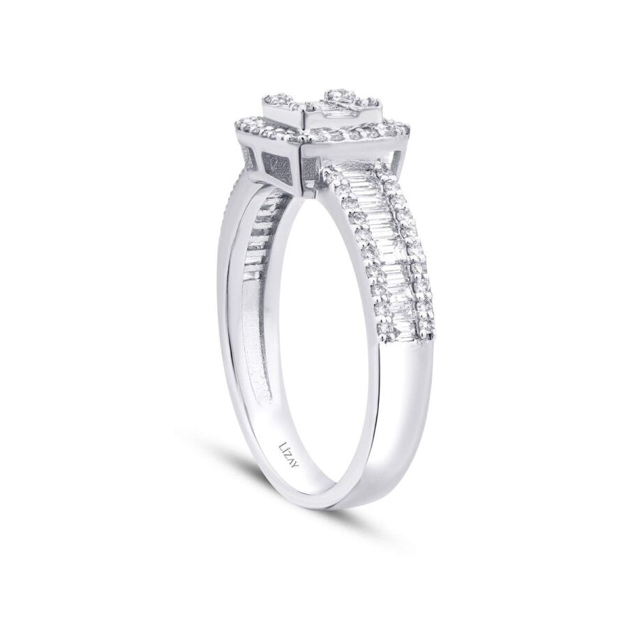 0,74 ct. Diamant Baguette Ring