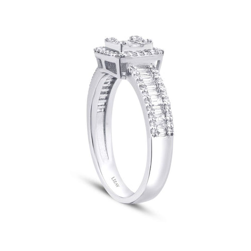 0,74 ct. Diamant Baguette Ring