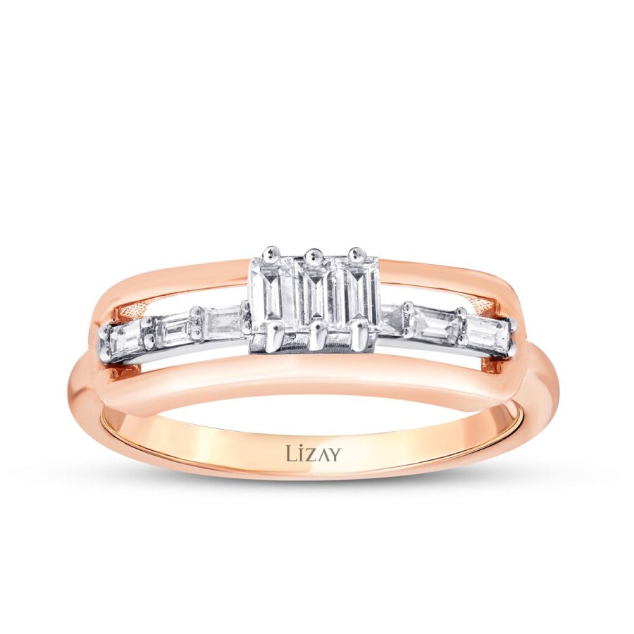0,37 ct. Diamant Baguette Ring
