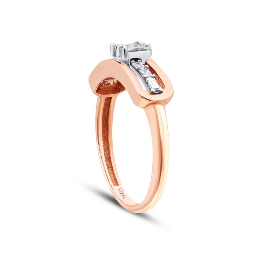 0,37 ct. Diamant Baguette Ring