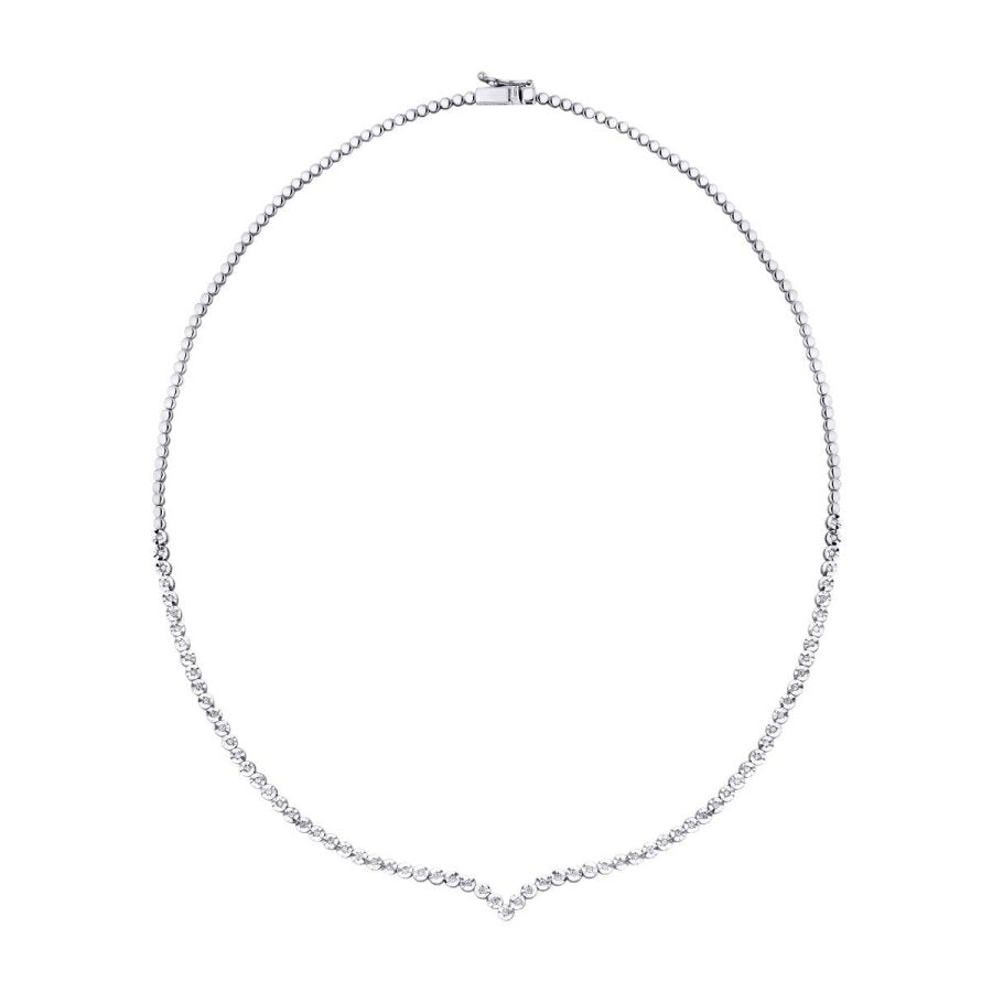 0,42 ct. Diamant Tennis Collier