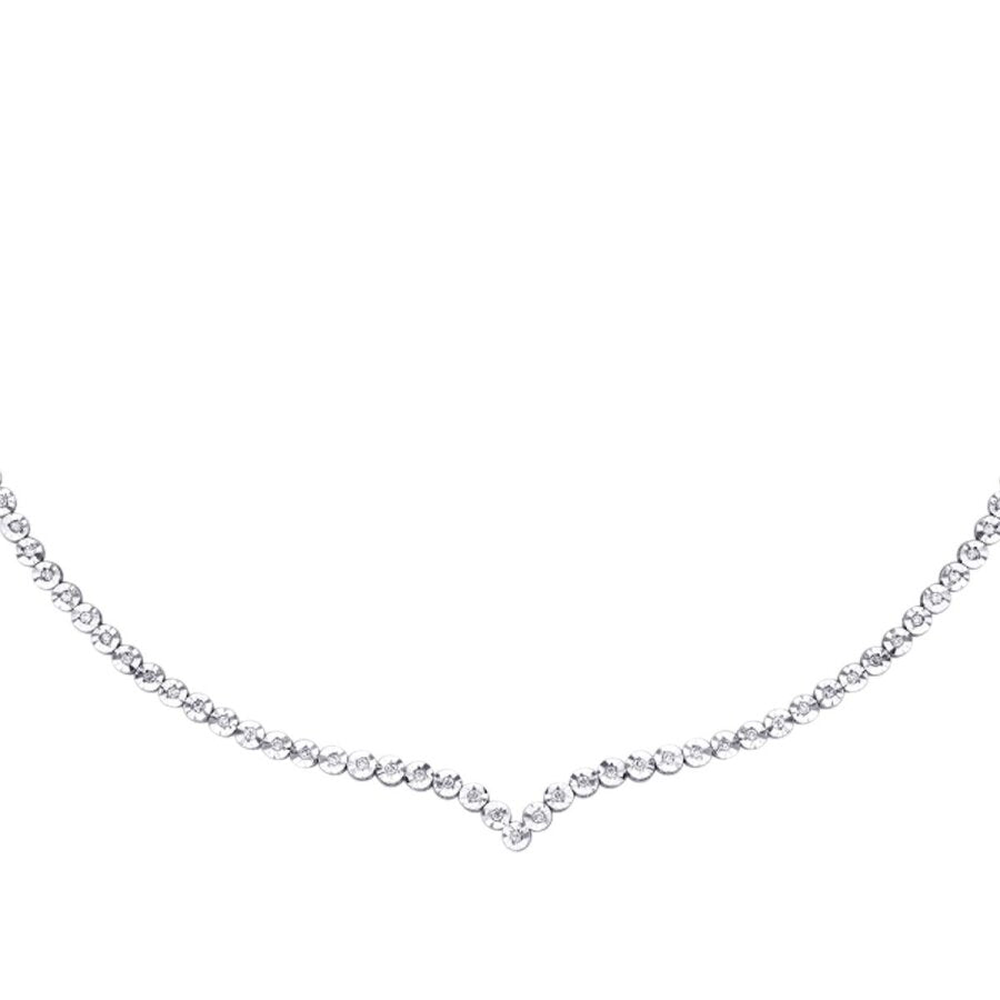 0,42 ct. Diamant Tennis Collier