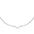 0,42 ct. Diamant Tennis Collier