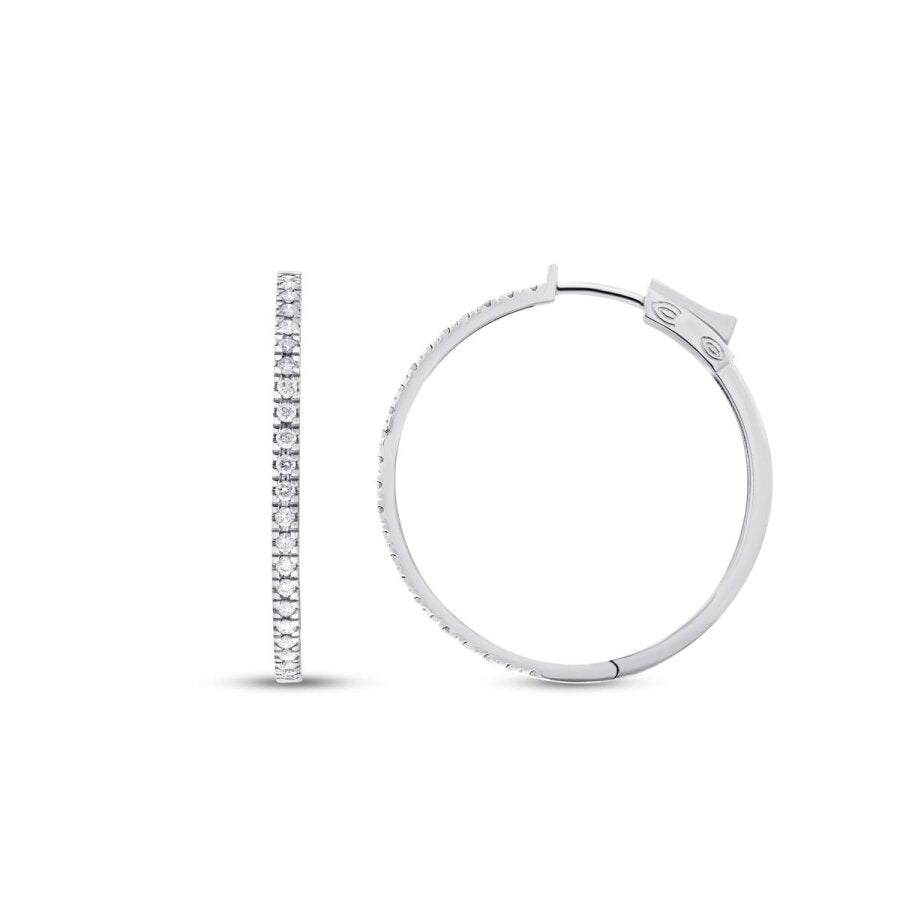0,74 ct. Diamant Creolen Ohrringe