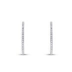 0,74 ct. Diamant Creolen Ohrringe