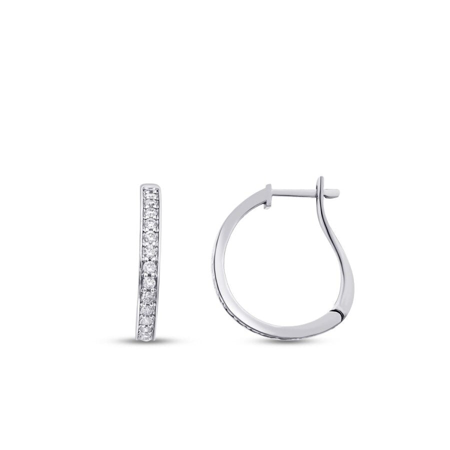 0,71 ct. Diamant Creolen Ohrringe