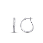 0,71 ct. Diamant Creolen Ohrringe