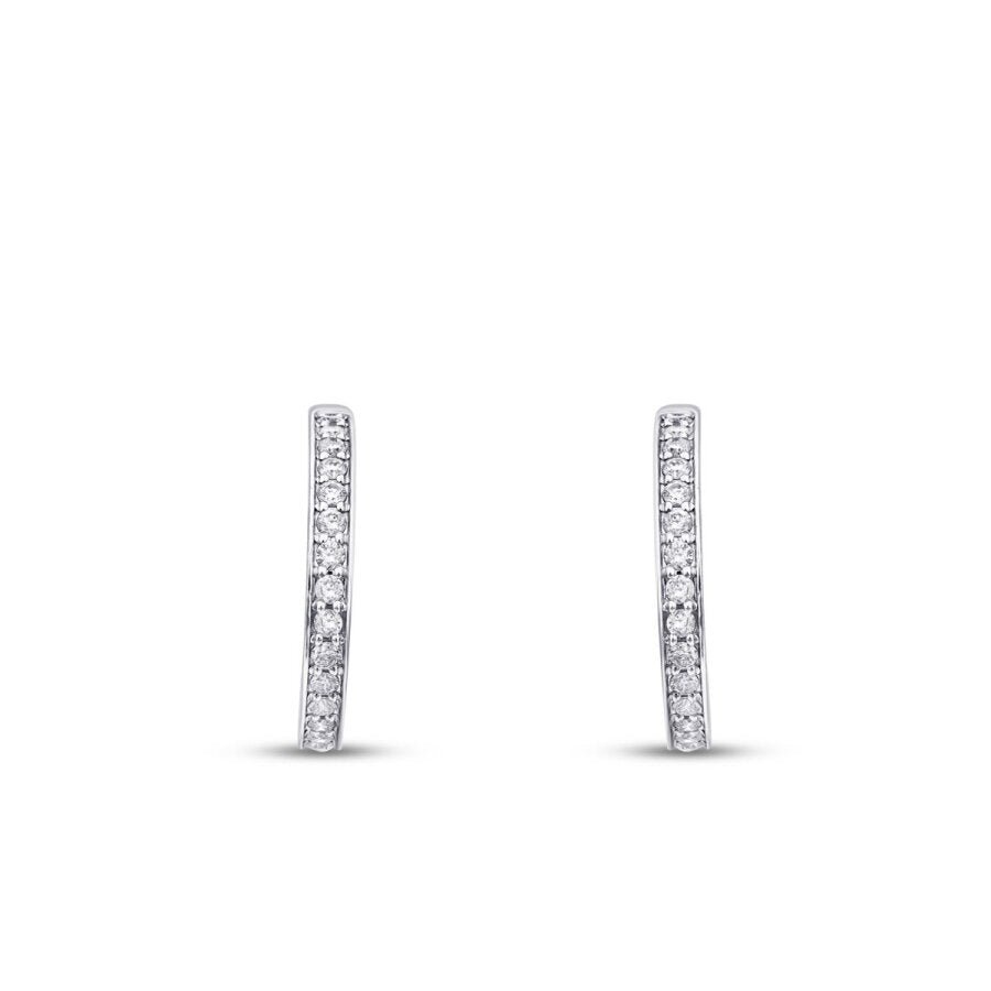 0,71 ct. Diamant Creolen Ohrringe