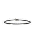 3,04 ct. Schwarz Stein Herren Tennis Armband