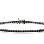 3,04 ct. Schwarz Stein Herren Tennis Armband