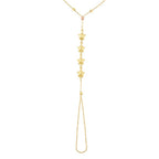 Shamballa-Armband mit Kugel und Stern aus Gold