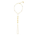 Shamballa-Armband mit Kugel und Stern aus Gold