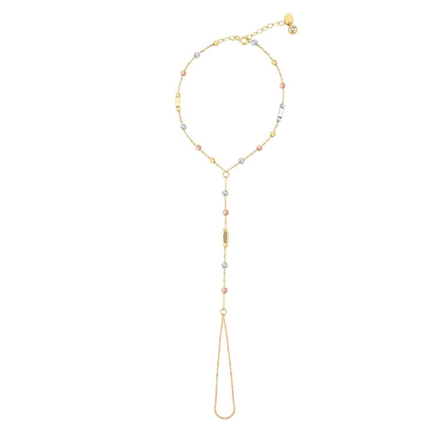 Kugel-Handkettenarmband aus Gold
