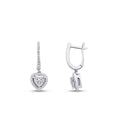 0,58 ct. Diamant Herz Ohrringe