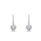 0,58 ct. Diamant Herz Ohrringe