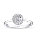 0,24 ct. Diamant Baguette Brillant Ring