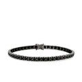 5,94 ct. Schwarz Stein Herren Tennis Armband