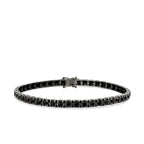 5,94 ct. Schwarz Stein Herren Tennis Armband