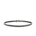 3,37 ct. Schwarz Stein Herren Tennis Armband