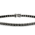 3,37 ct. Schwarz Stein Herren Tennis Armband