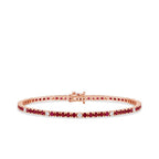 3,96 ct. Diamant Rubin Armband