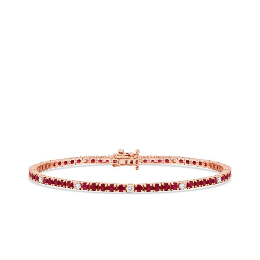 3,96 ct. Diamant Rubin Armband