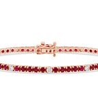 3,96 ct. Diamant Rubin Armband