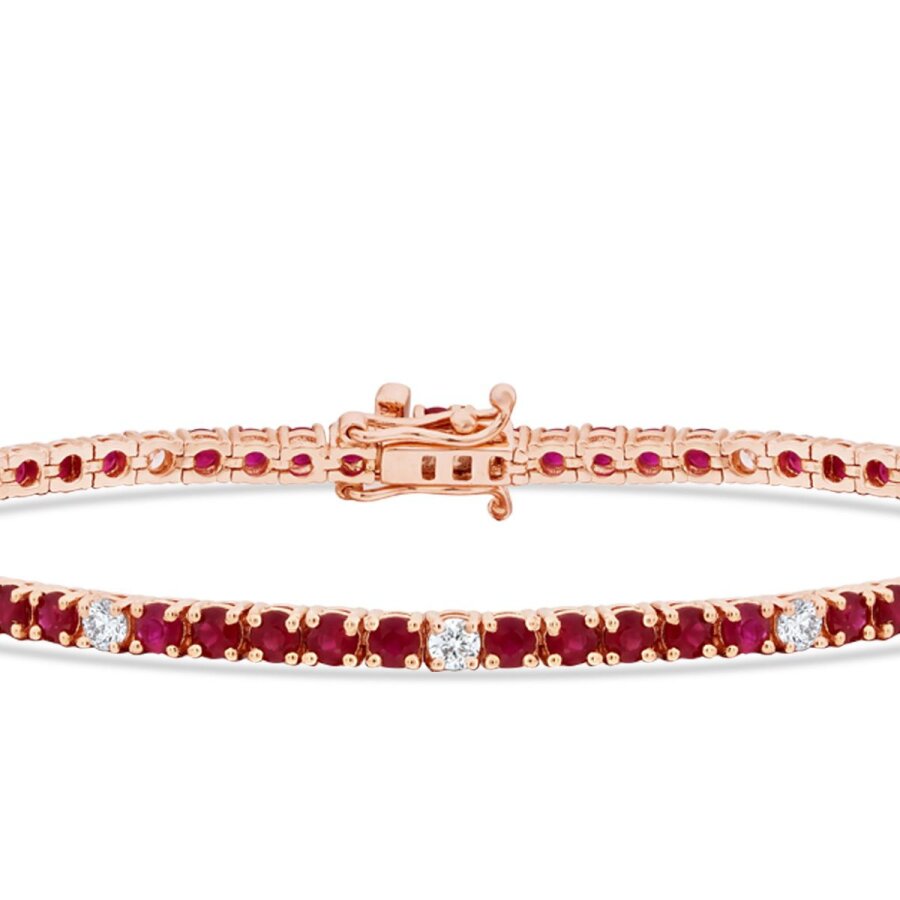 3,96 ct. Diamant Rubin Armband