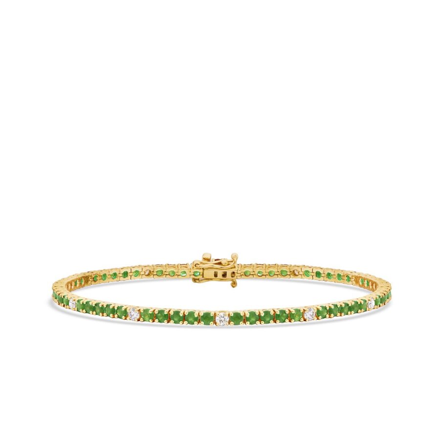 3,64 ct. Diamant Smaragd Armband