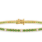 3,64 ct. Diamant Smaragd Armband