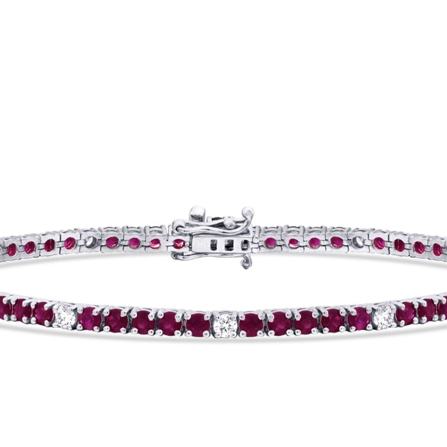 3.92 ct. Diamant Rubin Armband