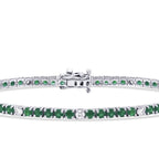 3,62 ct. Diamant Smaragd Armband