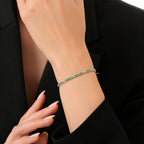 3,62 ct. Diamant Smaragd Armband