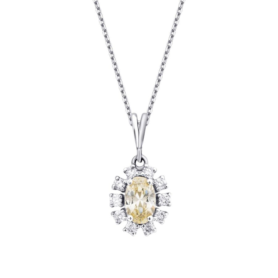 0.84 ct. Diamant Fancy Halskette