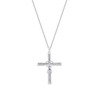 0,16 ct. Diamant Kreuz Halskette