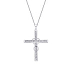 0,16 ct. Diamant Kreuz Halskette