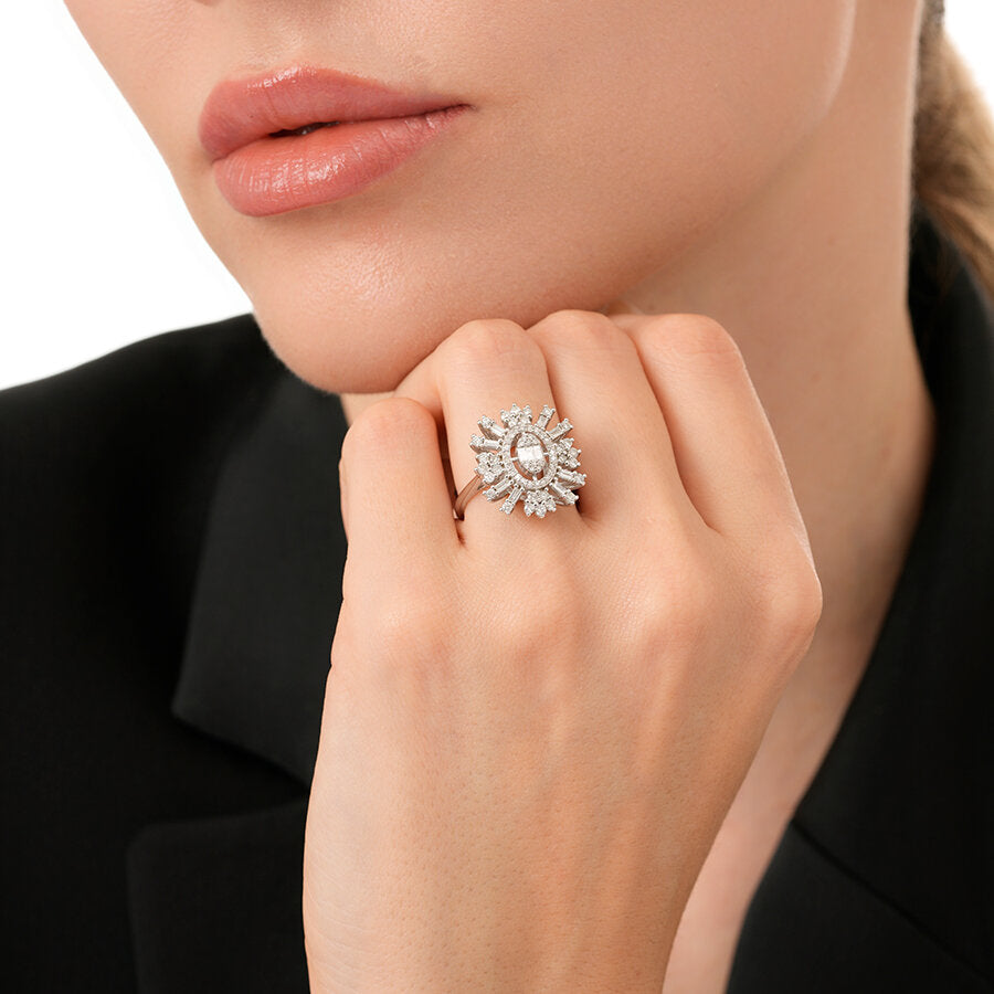0,93 ct. Diamant Baguette Ring
