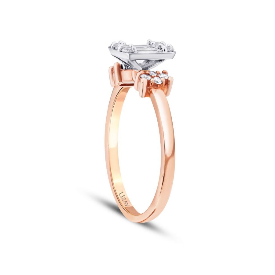 0,38 ct. Diamant Baguette Ring