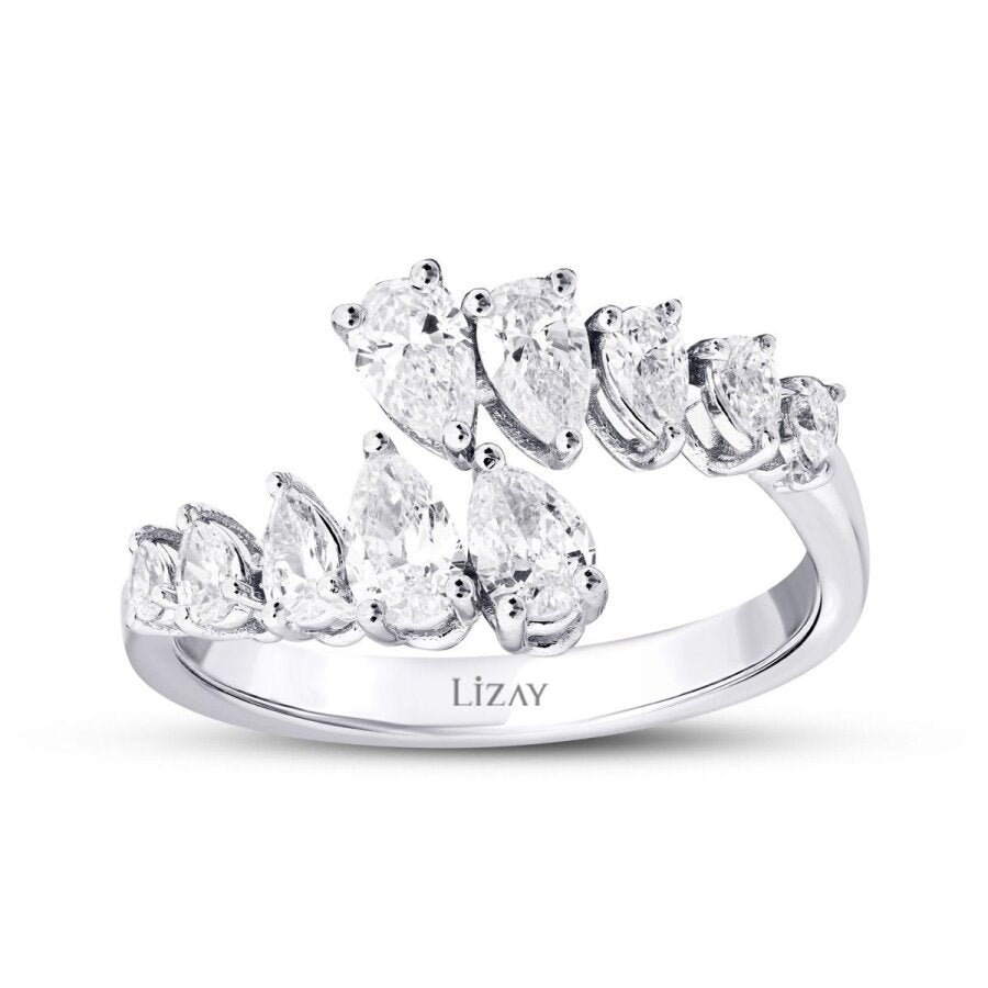 1,08 ct. Diamant Tropfen Ring