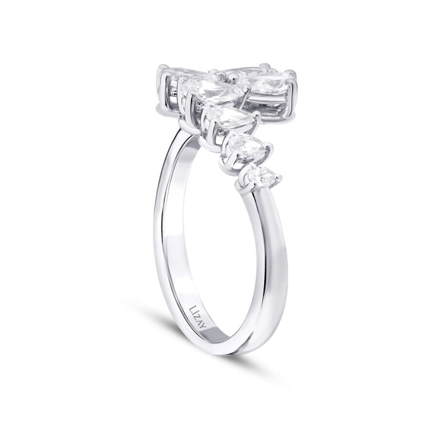 1,08 ct. Diamant Tropfen Ring