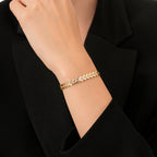 Armband mit Stein in Dreiecksform aus Gold