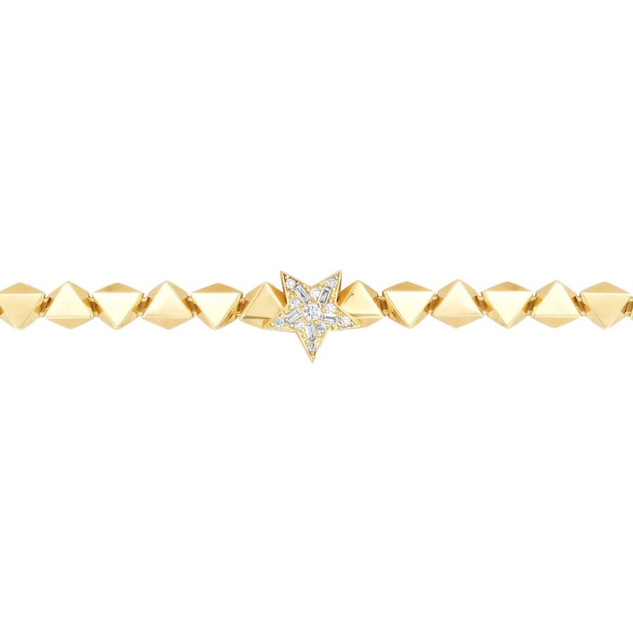 Gold Armband mit asymmetrischem Sternmotiv