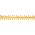 Armband mit Stein und Nageldesign aus Gold