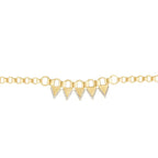 Armband mit Stein in Dreiecksform aus Gold